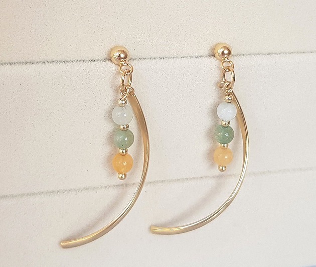 kolczyki pozłacane Kolczyki pozłacane Kolory Wiosny