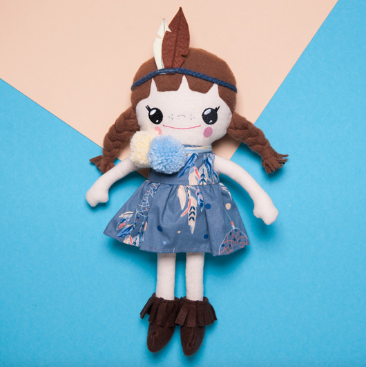 Bawełniana Lalka LALALILA - Poofy Cat MaFee Dolls