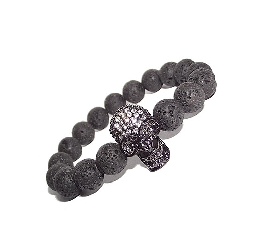 Skull black Czaki Bransoletki