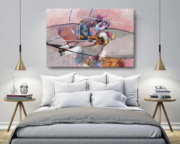 obrazy OBRAZ NA PŁÓTNIE - 120x80cm - ABSTRAKCJA