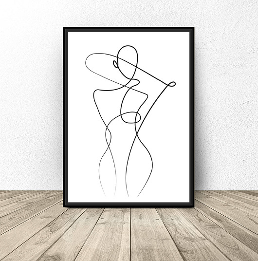 Plakat skandynawski "Body shape" scandiposter