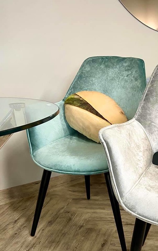 poduszki z grafiką Poduszka Pistacja Orzech