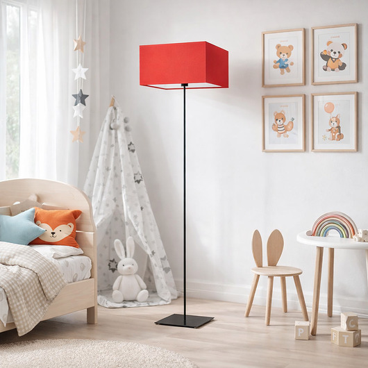 lampy do pokoju dziecka Geometryczna lampa stojąca do pokoju dziecięcego PRAGA KIDS