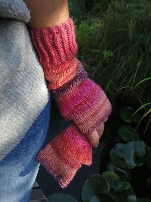 english rose / mitenki agat handmade