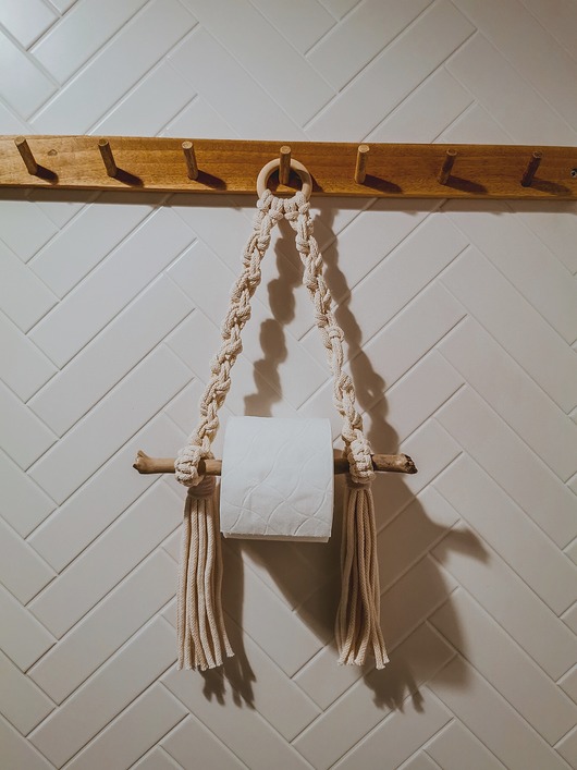 Uchwyt na papier toaletowy Makramowy Hygge Macrame