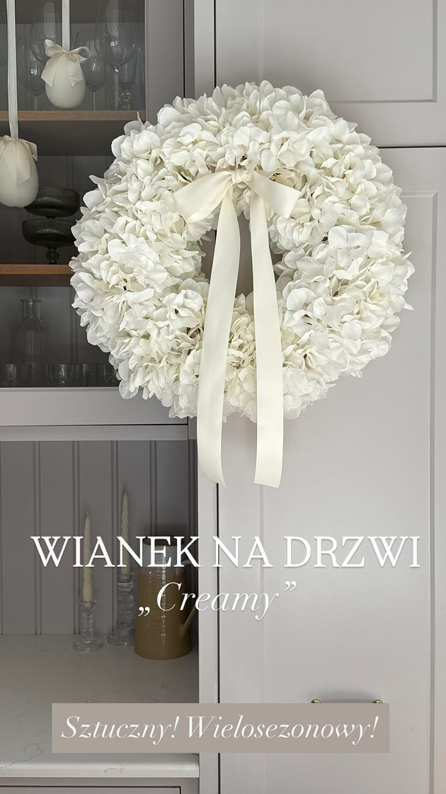 wianki SZTUCZNY Wianek na drzwi - ok.44cm