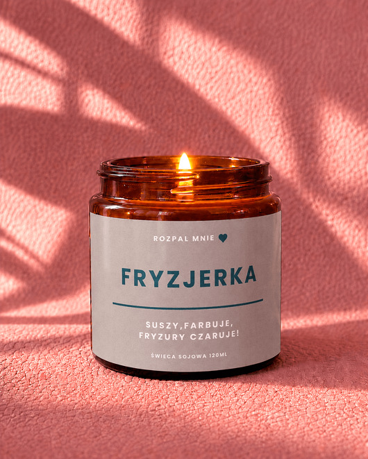 świece zapachowe Świeczka sojowa FRYZJERKA