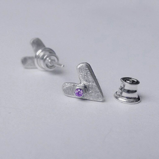 kolczyki srebrne Kolczyki srebrne SERDUSZKO