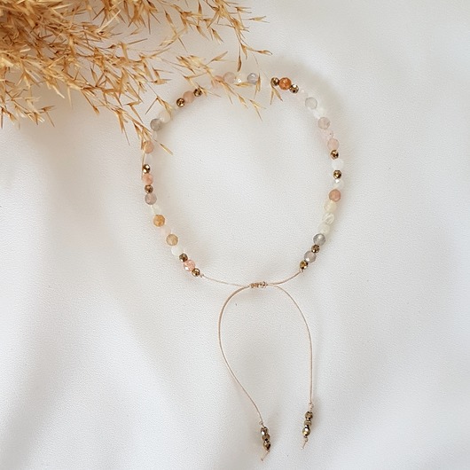 bransoletka z kamieniem słonecznym LEI handmade 