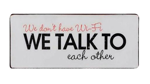 Szyld Talk to each other MIA home