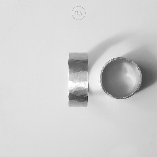 obrączki Masywne OBRĄCZKI ŚLUBNE SREBRO RASO1 MŁOTKOWANE