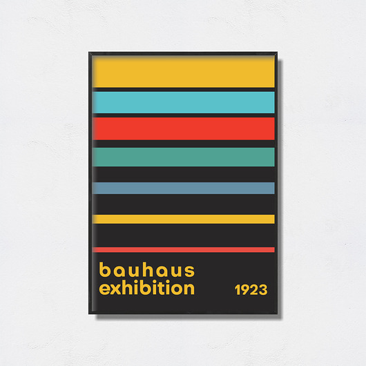 plakaty Bauhaus Art Exhibition Poster
