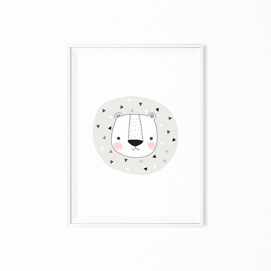 Plakat skandynawski Lion Lew myscandi