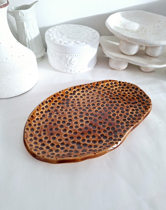 Podstawki pod kadzidełka Spodek na biżuterię ceramiczny