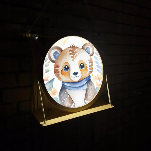 lampy do pokoju dziecka Lampka nocna ŚCIENNA LED ramka do sypialni dla dzieci USB