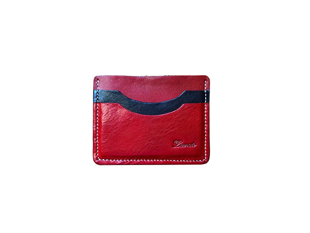 Etui na karty 002 czerwone - mini portfel Lamato