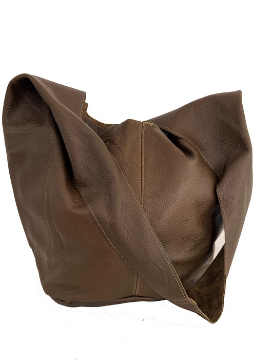 torby na ramię Duża skórzana damska torba na ramię - worek