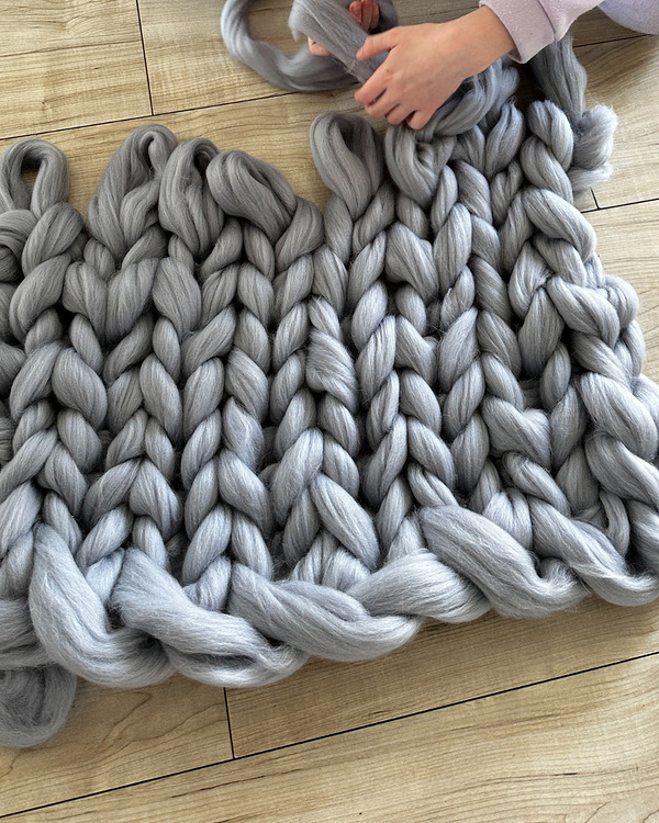 Zaplatamy Koce XXL - z grubej wełny - warsztat stacjonarny w Poznaniu, OPLOTKI