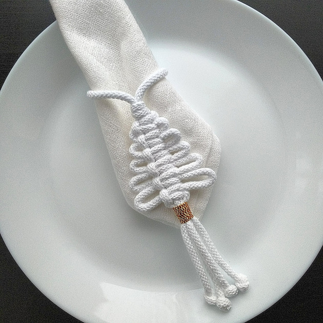 dekoracje świąteczne 4szt.Serwetnik ozdoba na stół Święta Bożego Narodzenia, choinka