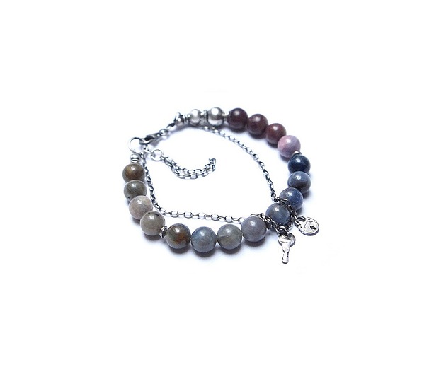 bransoletki z kamieni naturalnych Sapphire and ruby mix vol. 5 - bransoletka