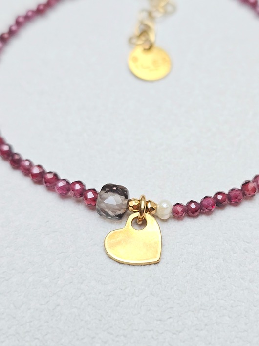 bransoletki złote Bransoletka Minimalistka  z Serduszkiem