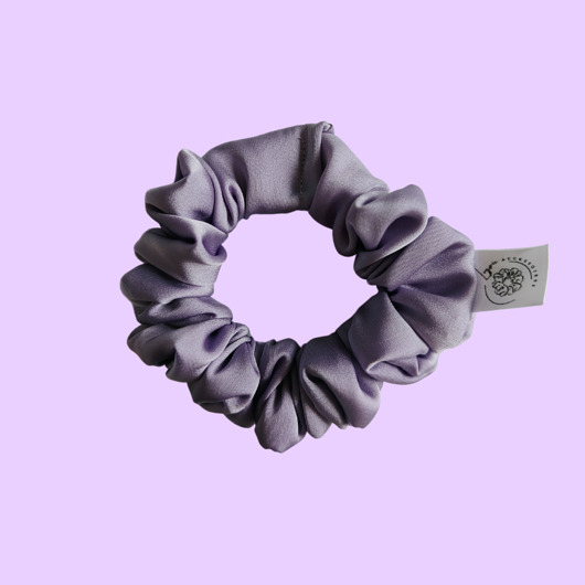 gumki do włosów Satynowa gumka satynowa scrunchie owijka frotka lawenda MINI
