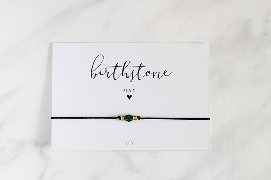 MAJ - MAY Birthstone Bracelet Le Boho Bleu