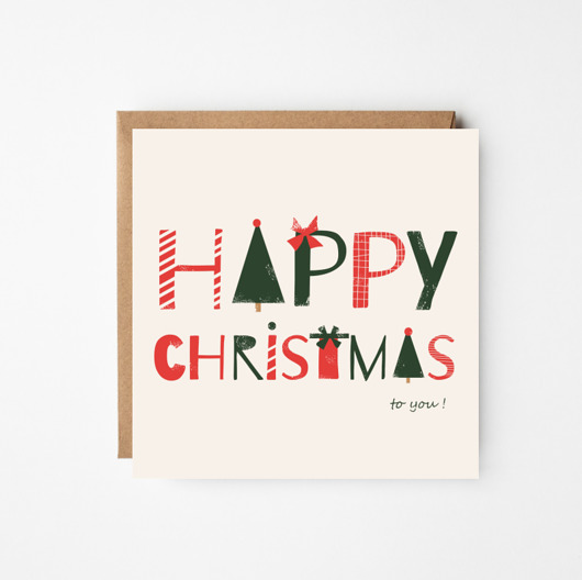 kartki okolicznościowe - wydruki Kartka świąteczna "Happy Christmas"
