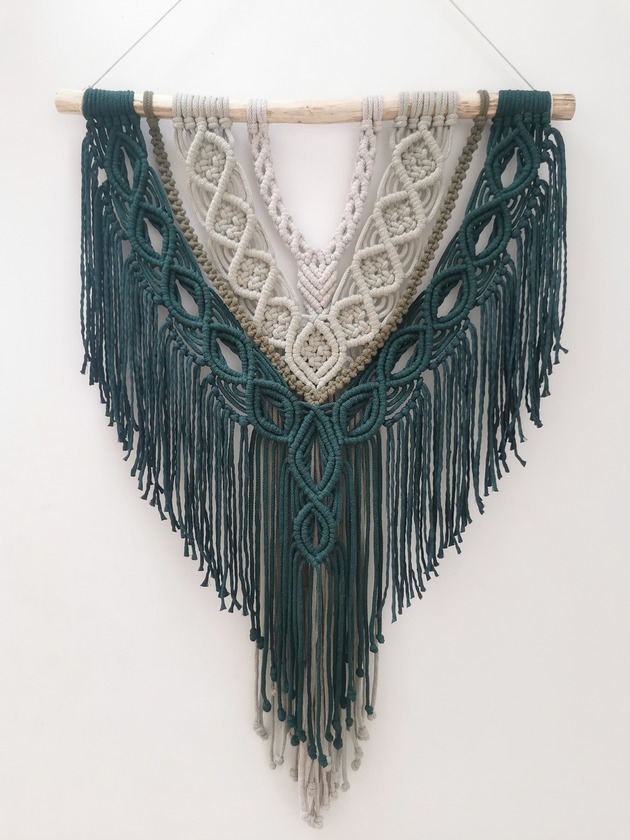 makramy Makrama w odcieniach zieleni - DOSTĘPNA od ręki