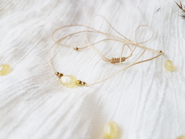 chokery Choker z Cytrynem