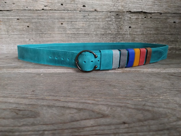 paski damskie Pasek skórzny wykonany ręcznie.
