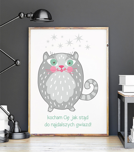 plakat. kocham... do gwiazd (format A3) Love Life and Forest