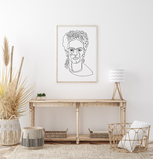 Plakat kreska - frida Gabriela Krawczyk