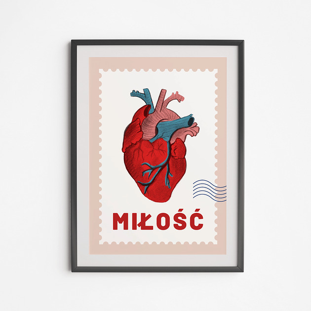 plakaty Plakat Serce Miłość