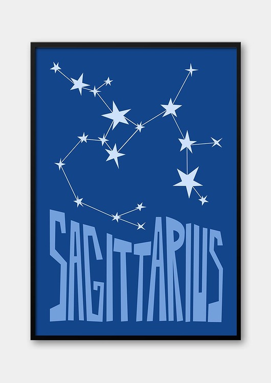 plakaty Plakat STRZELEC - SAGITTARIUS Znaki Zodiaku Gwiazdozbiór