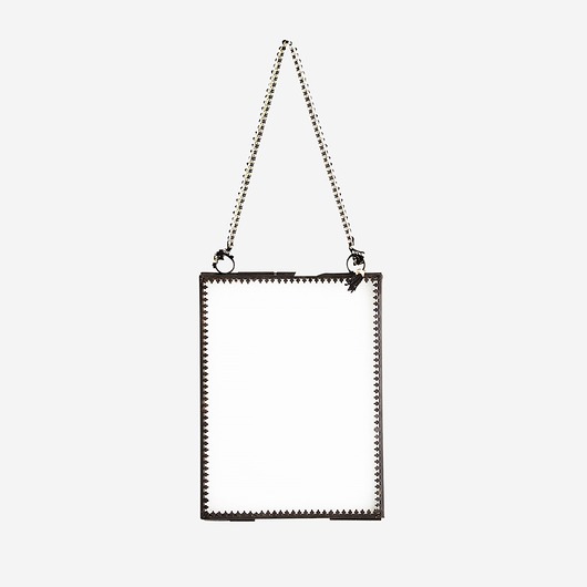 Wisząca ramka na zdjecia Manila szkło czarna Home Design