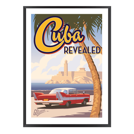 Plakat turystyczny vintaege – Cuba – reprint Poster Gallery Wall