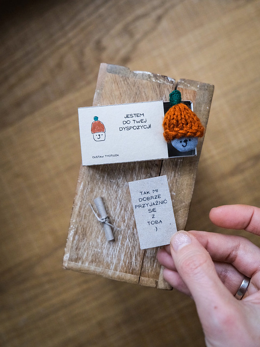 kartki scrapbooking Miła kartka życzliwości  - GUSTAW tyciTulek