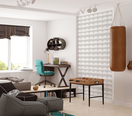 Tapeta dziecięca Scoops White Humpty Dumpty Room Decoration
