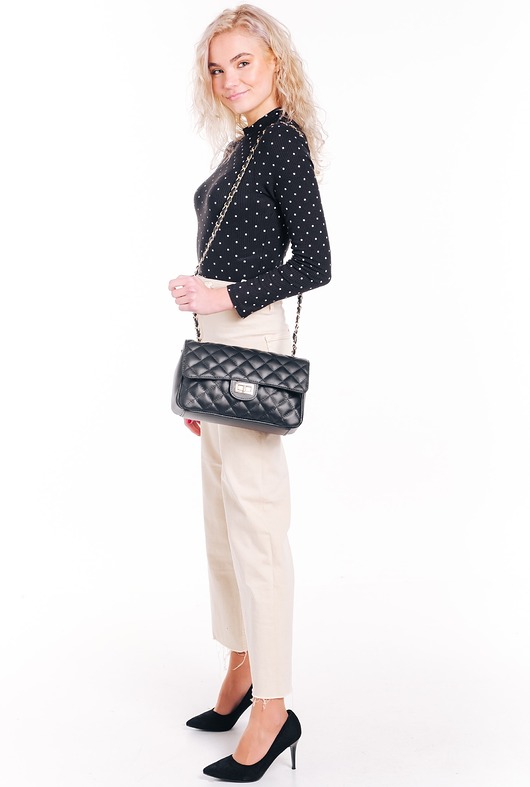 torby na ramię Torebka skórzana pikowana -  (6937)