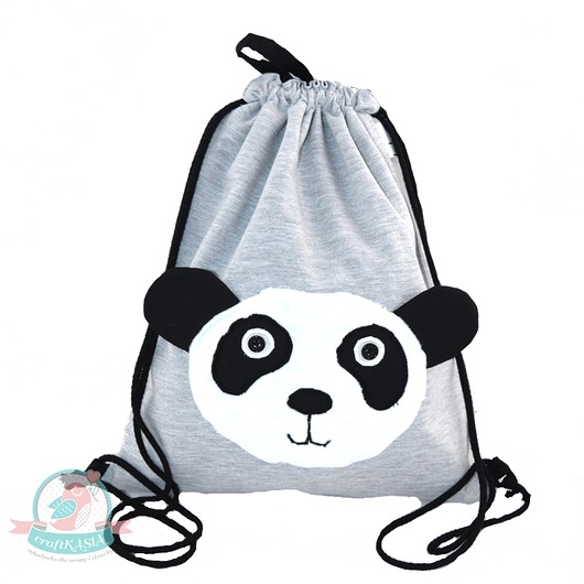Dresbag- wodoodporny worko-plecak-Panda craftKASIA