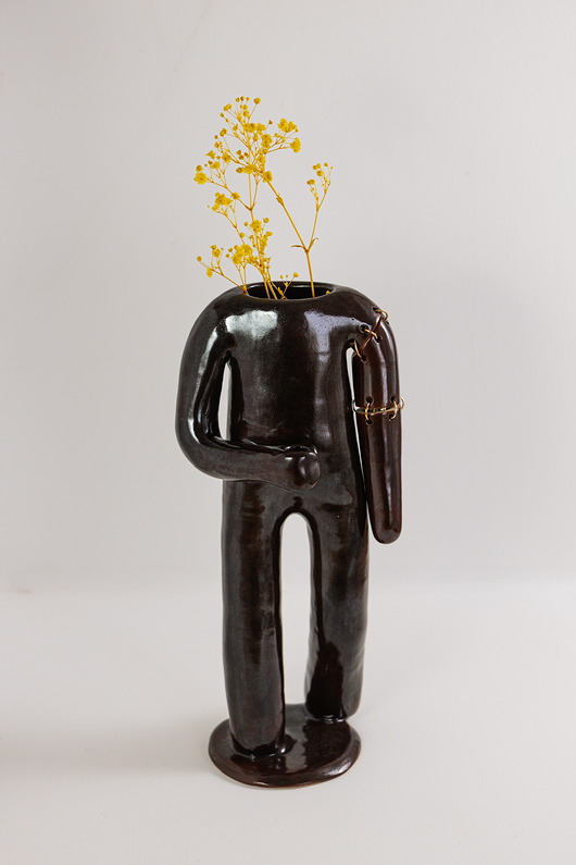 wazony Ceramiczna figurka-wazon