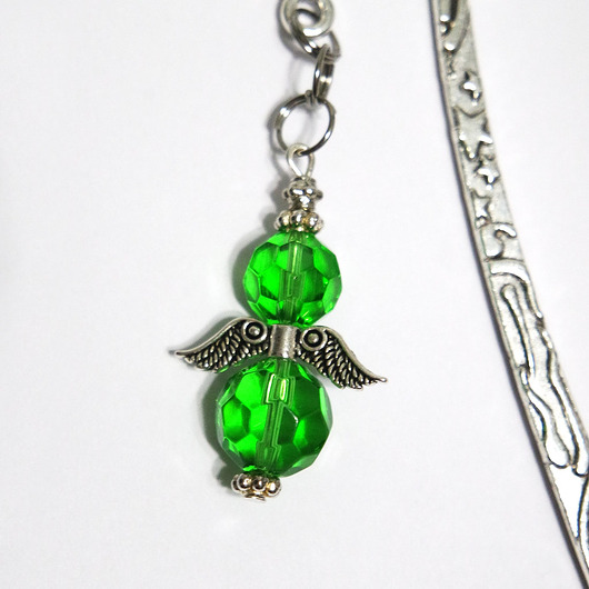 zakładki do książek Zakładka do książki - Anioł zielony