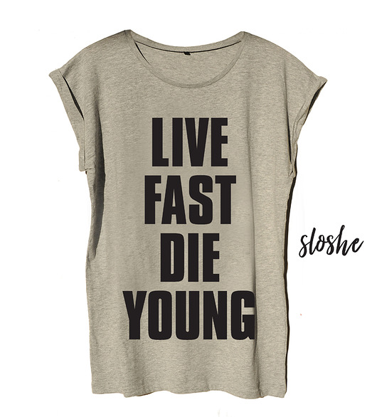 Live fast die young, t-shirt Sowia Aleja