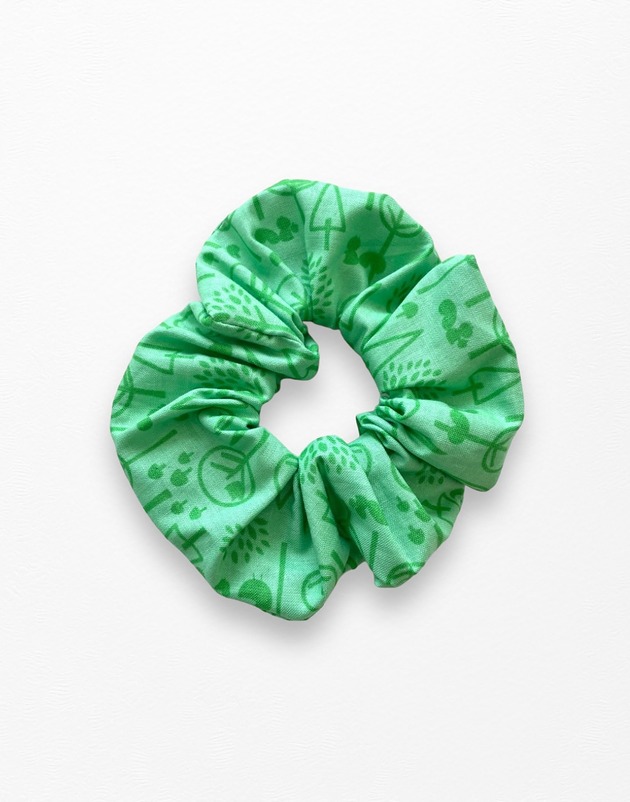 gumki do włosów Gumka frotka scrunchie drzewka las zielona
