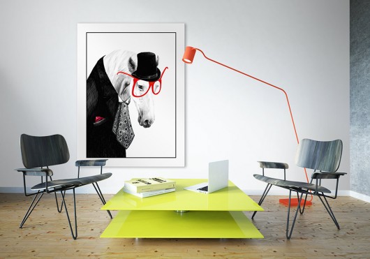 OBRAZ NA PŁÓTNIE -  60x80 KOŃ LUdesign gallery