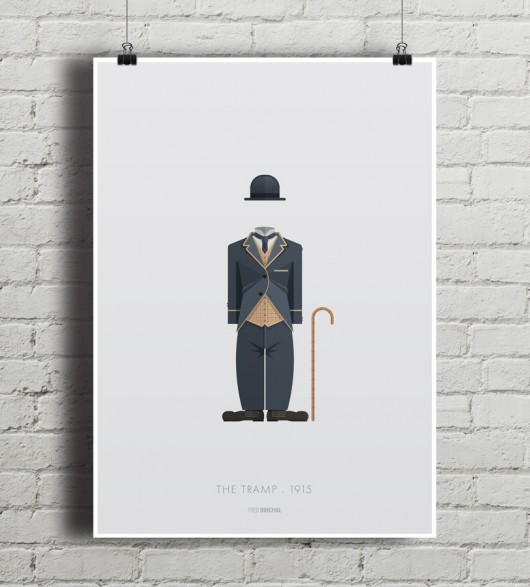 Charlie Chaplin - Tramp - plakat minimalmill