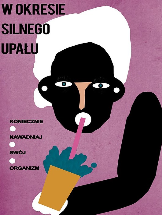 grafiki i ilustracje Silny upał   / Poster 40x30