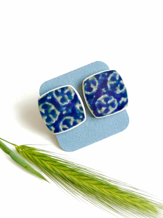 kolczyki ceramiczne Kolczyki ceramiczne Bolesławiec