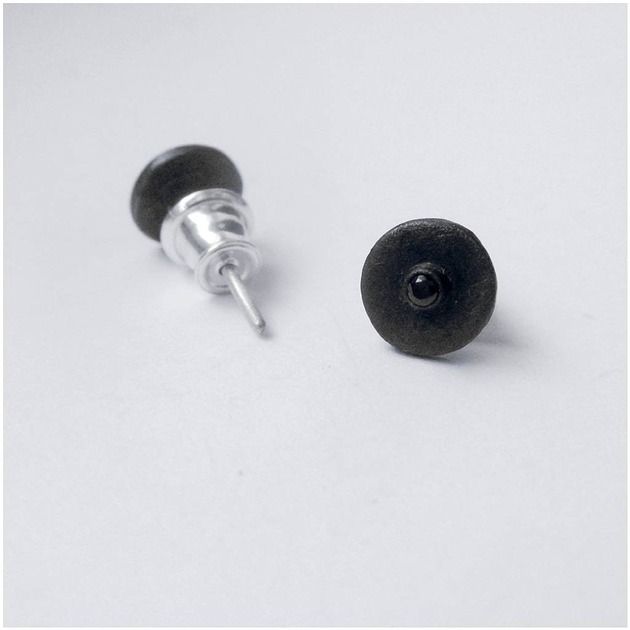 kolczyki z kamieniami Kolczyki OKRĄG